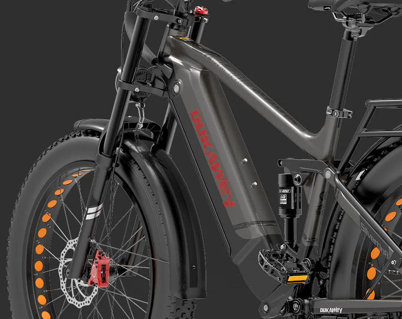 Mjuk bakre cykelupphängning med tryckdämpning